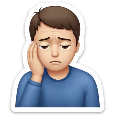 Face palm with a attitude  sticker