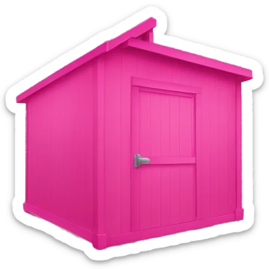 Hot pink dog shed sticker