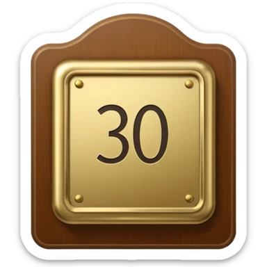 hotel room number 三百九 sticker