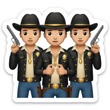 Norteño street gang with 14, hand gang signs and guns sticker