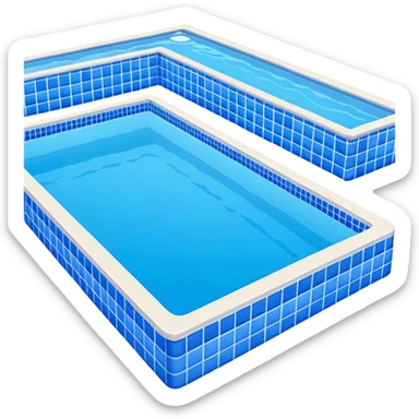full size swimming pool sticker