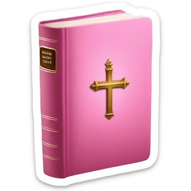 Bible pink sticker