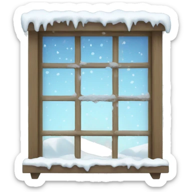 Snow Window sticker
