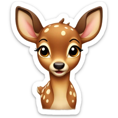 Bambi deer cute sticker