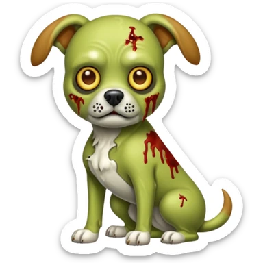 zombie dog full body sticker