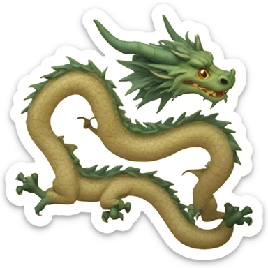 The dragon scroll  sticker