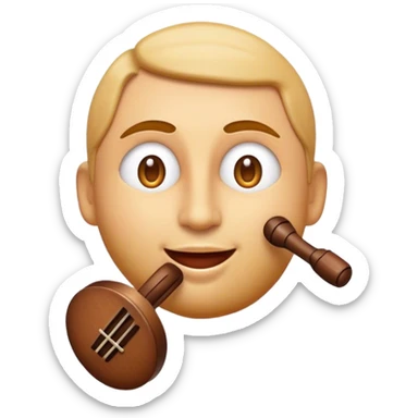 Cinematic Realistic Klapa Music Pop Culture Emoji, depicted with a soulful portrayal of traditional Croatian vocal music rendered with delicate textures and warm, cultural lighting. sticker