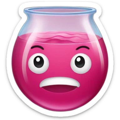 liquide avec des petits morceaux sticker