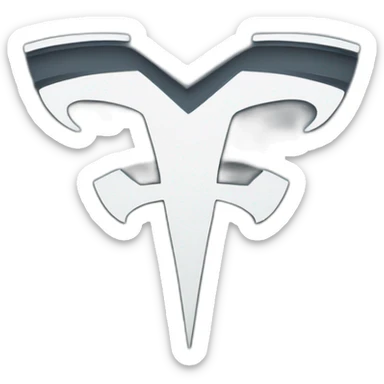 Tesla logo sticker