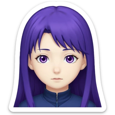 Hinata hyuga from Naruto the anime sticker