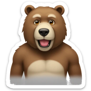 Oso con lacito  sticker