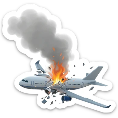 ✈️Head-on collision of planes✈️ sticker