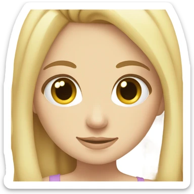 Brunette white girl hugging blonde white girl sticker