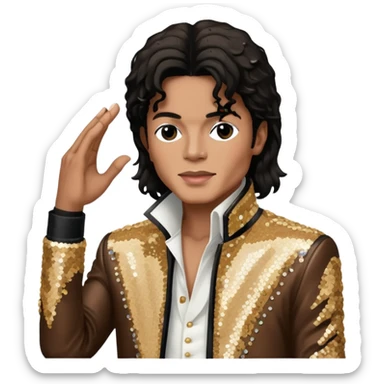 Micheal jackson doing the lean sticker