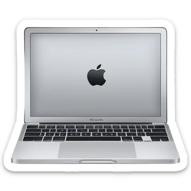 A brand new macbook sticker