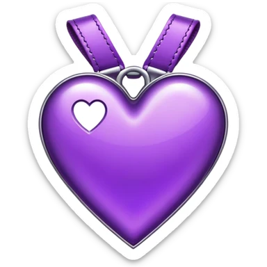 Purple Heart zipper sticker