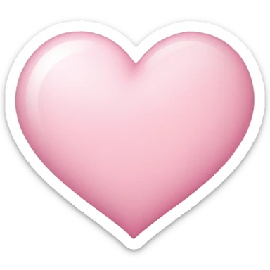 Light pink heart sticker
