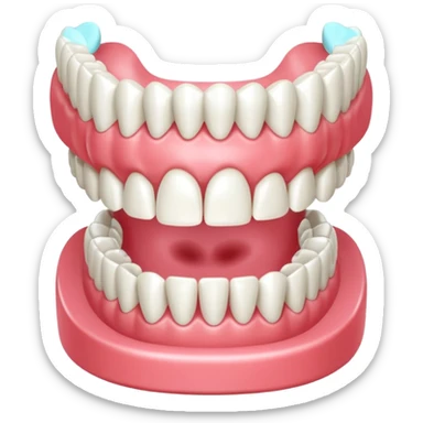 prosthetic insta denture  sticker