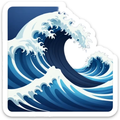 MAKE AN OCEAN WAVE LOOKS SCARY sticker