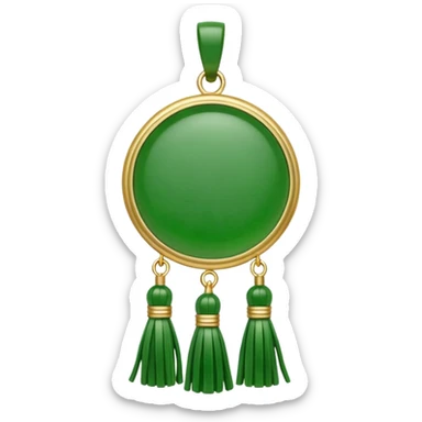 jade ade tassel pendant sticker