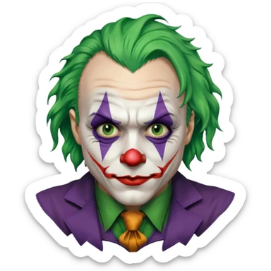 Heath ledger as the joker sticker
