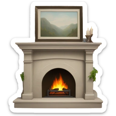 fireplace mantle sticker