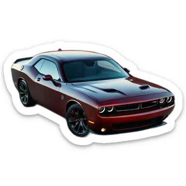 dodge challenger sticker