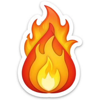 fire hell emoji sticker
