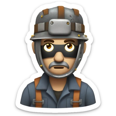 Forgotten welder dark fantasy  sticker