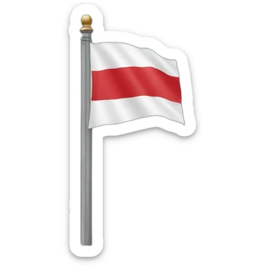 Indonesian flag pole sticker