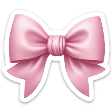Cute pink bow sticker