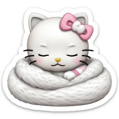 hello kitty sleep sticker