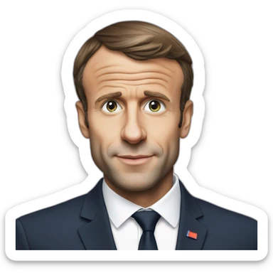 Emmanuel Macron fait du shatta sticker