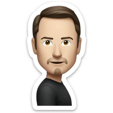 elon musk fight steve jobs sticker