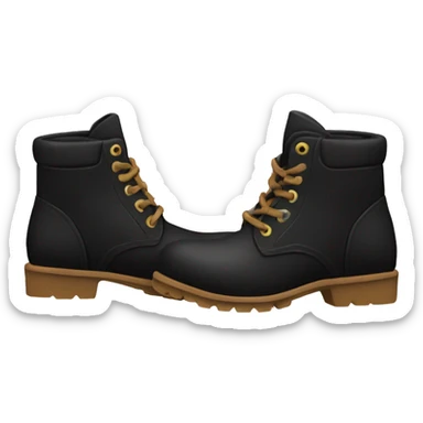Botas negras  sticker