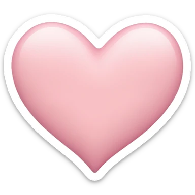 Pastel pink heart sticker