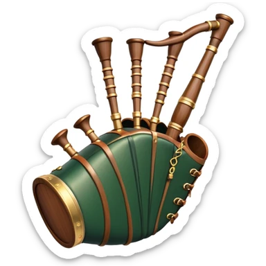 Scottish bagpipes sticker
