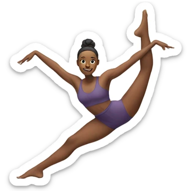 Woman doing the splits sticker