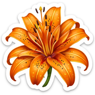 Tiger lily  sticker