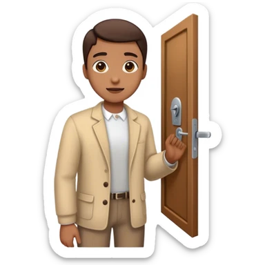 pov: someone opening a door for you  sticker