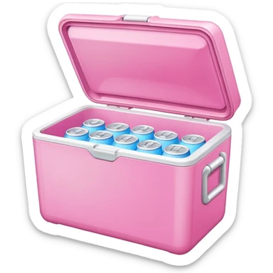 pink cooler sticker