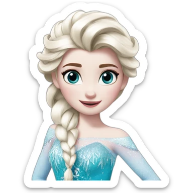 Emoji de Elsa de frozen sticker