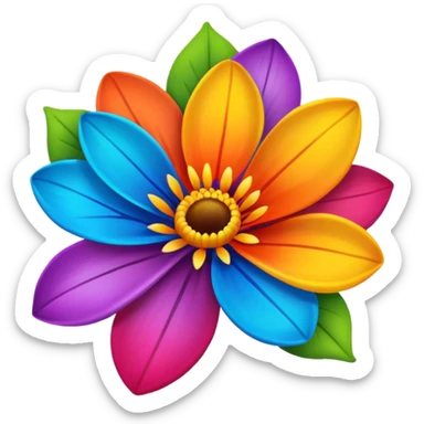 High quality flowers sticker