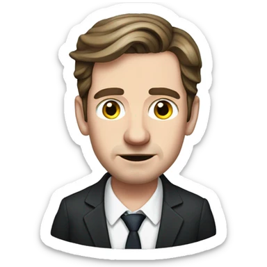 Sebastian kurz with huge ears sticker