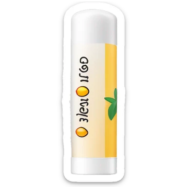lip balm with label sticker