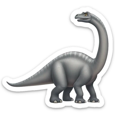 grey brachiosaurus bump sticker