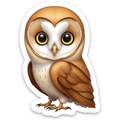 barn owl sticker