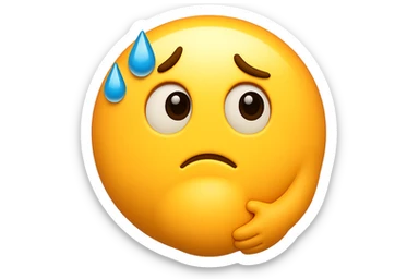 emoji stile iphone che riguarda l'argomento "stipsi/andrò al bagno oggi?", iperrealistico 4k sticker