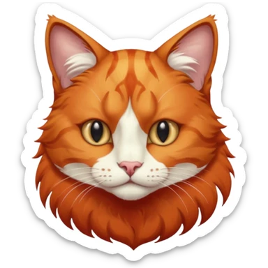 Constantin dagegen – obgleich sein Name für mich eine blaue Farbe trägt – wäre ein prachtvoller roter Kater mit weißer Marmorierung, starkem Knochenbau und halblangem Fell. Sein Blick strahlte Sanftmut und innere Standhaftigkeit aus, als könne ihn nichts auf der Welt erschüttern. sticker