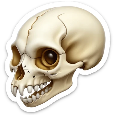Weasel skull sticker